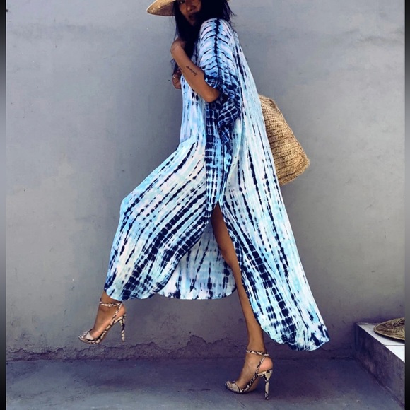 Nadia Elegant Bohemian Maxi Dress Swimsuit Coverup - Picture 5 of 8